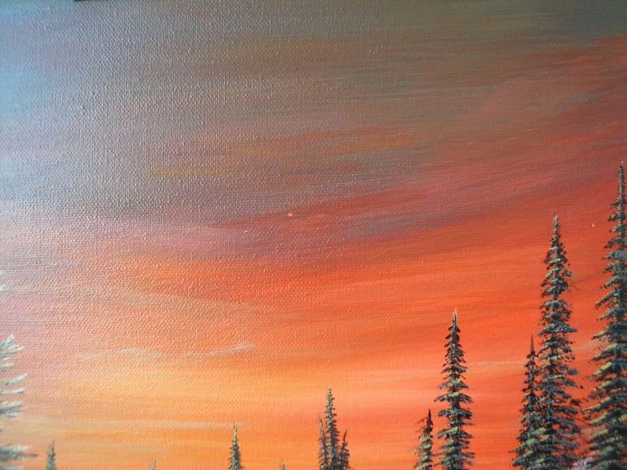 Winter sunset