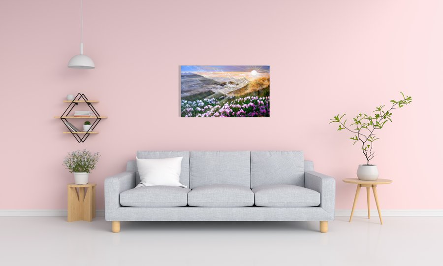 Sunrise in the mountains
