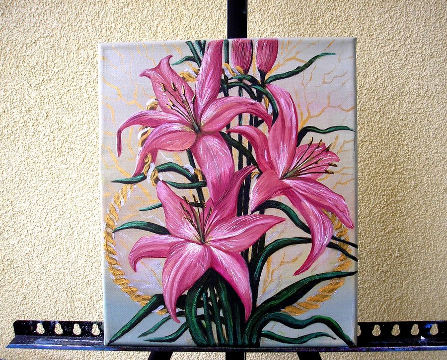 Pink lilies