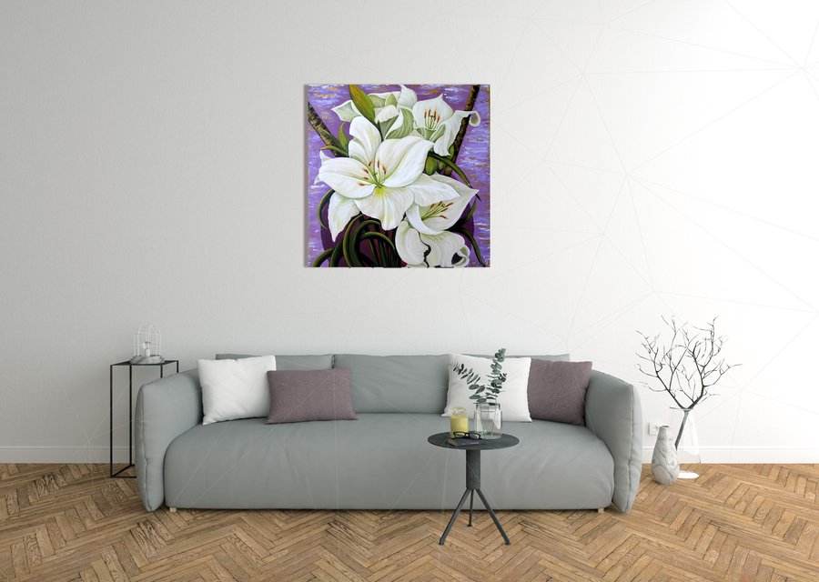 White lilies