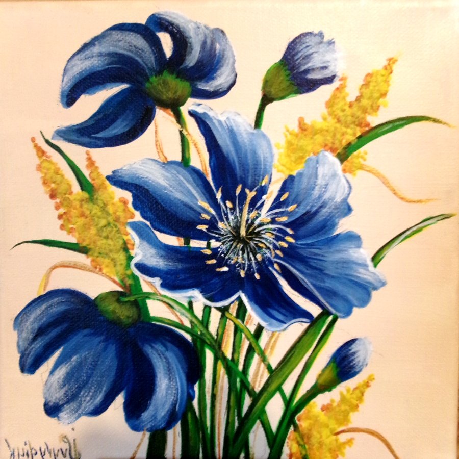 Blue flowers4