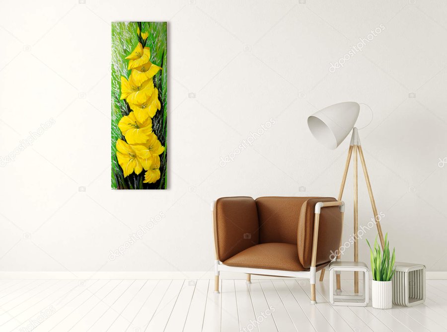 Yellow gladiolus